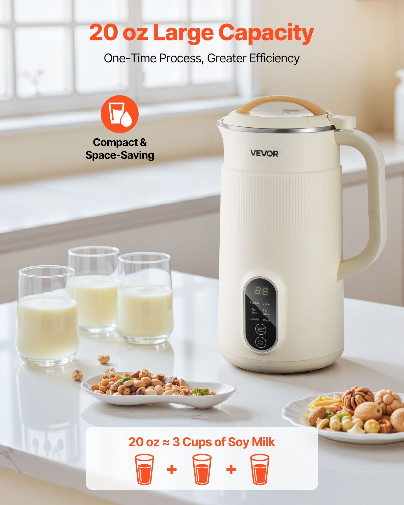 6-in-1 Nut Milk Maker, 20 oz S - Soy Milk Maker 评论和价格