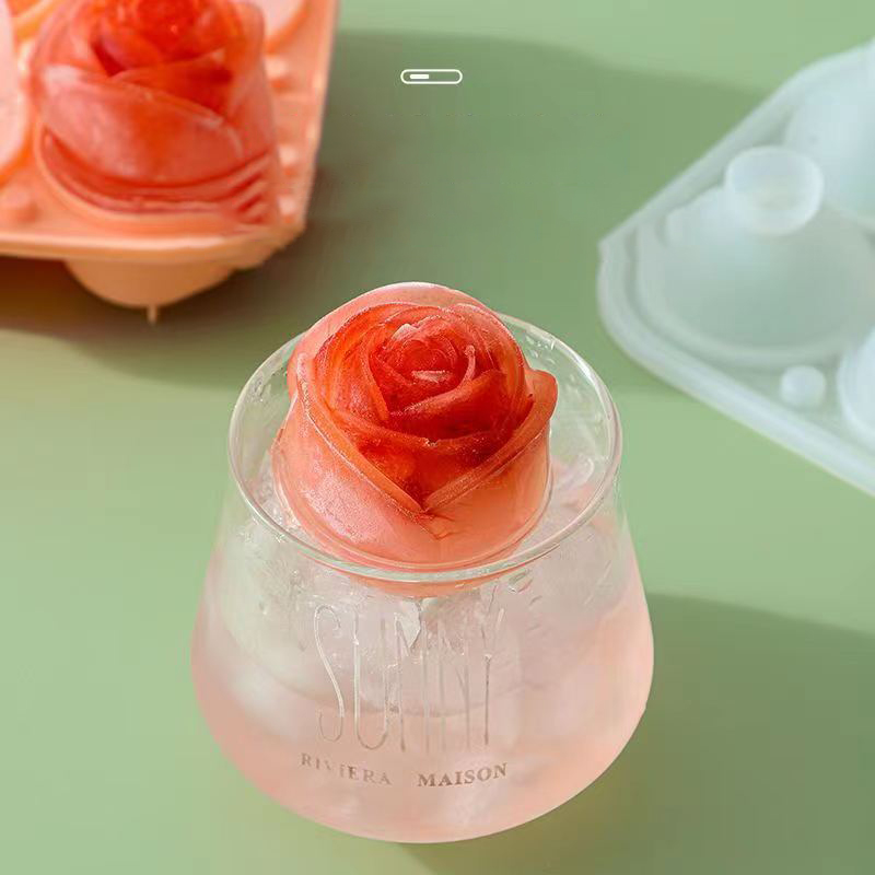 3D Rose Ice Molds 4 Holes Ice  - Kitchen Appliances Brand 评论和价格