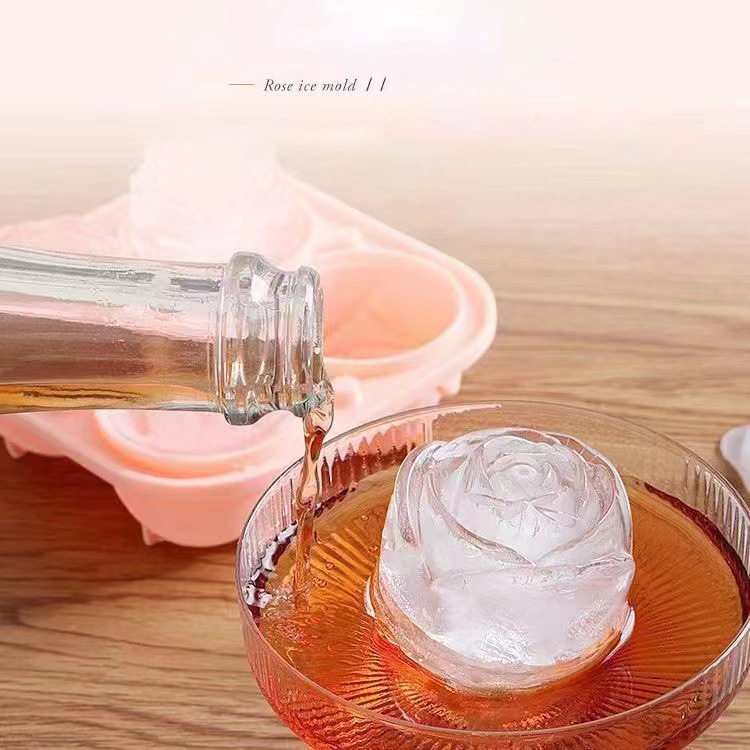 3D Rose Ice Molds 4 Holes Ice  - Kitchen Appliances Brand 评论和价格