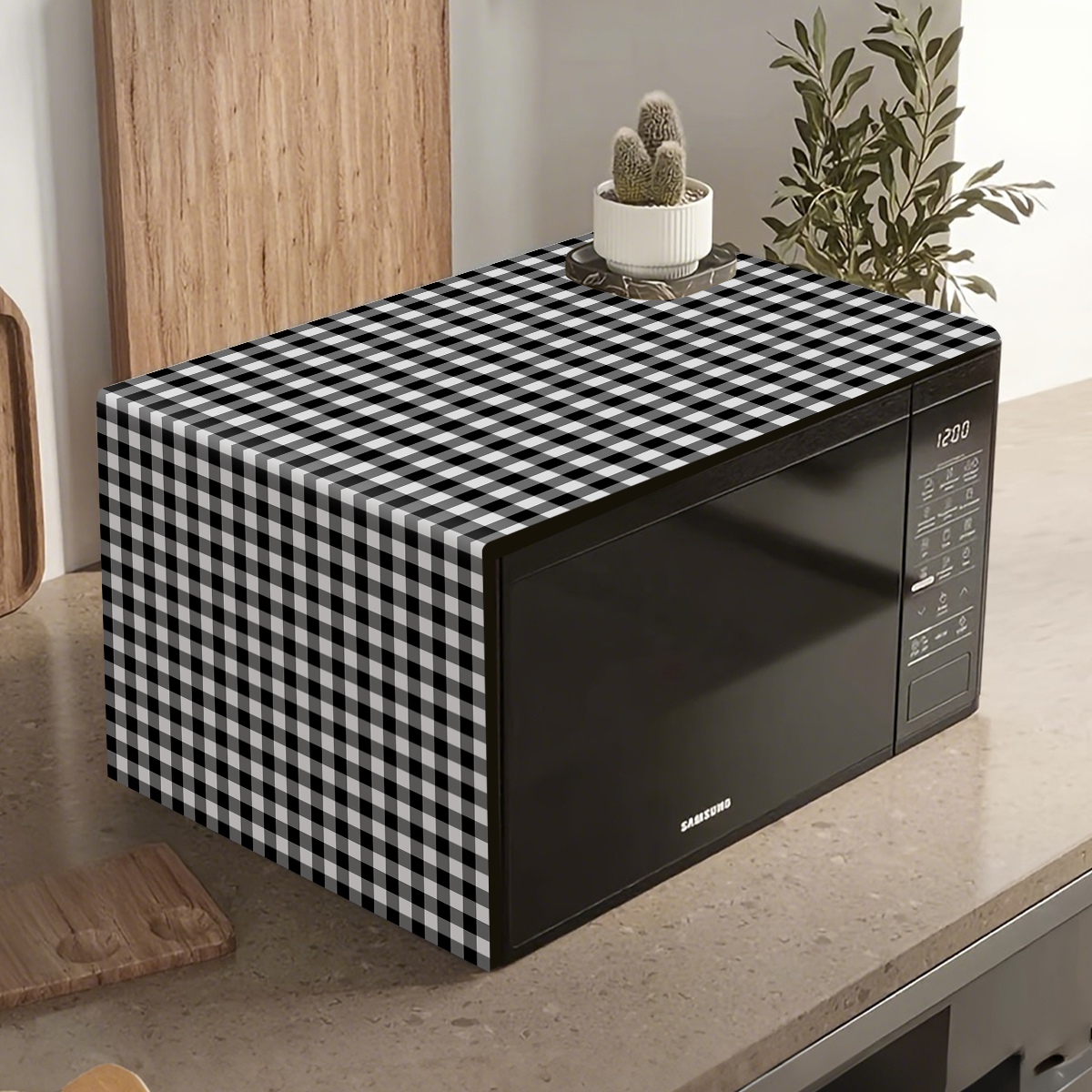 Black White Plaid Microwave Ov - Kitchen Appliances Japan 评论和价格