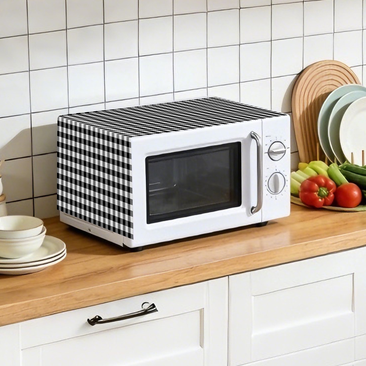 Black White Plaid Microwave Ov - Kitchen Appliances Japan 评论和价格